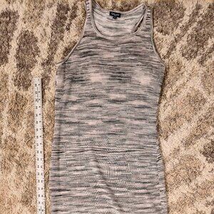 Splendid Space-Dye Knit Tank Maxi Dress w/ Double Side Slits